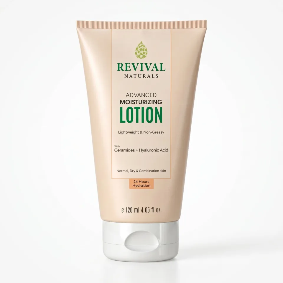 Revival Naturals Advanced Moisturizing Lotion – 120ml | 24-Hour Hydration